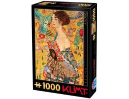 D-Toys Femme avec Fan Puzzle 1000 pièces