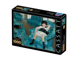 Puzzle D-Toys Niñita en un Sillón Azul de 1000 Piezas