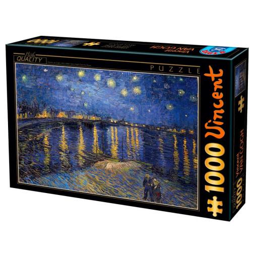 Puzzle D-Toys Noche Estrellada sobre el Ródano de 1000 Pzs