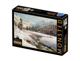 Puzzle D-Toys Paisaje de Invierno en Suiza de 1000 Pzs