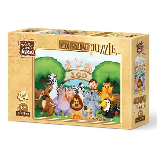 Puzzle de Madera Art Puzzle Bienvenido al Zoo de 100 Piezas