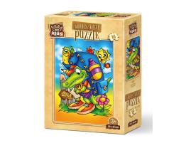 Puzzle de Madera Art Puzzle Camino de la Escuela de 16 Piezas