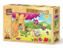 Puzzle de Madera Art Puzzle La Oruga Pintora de 25 Pzs