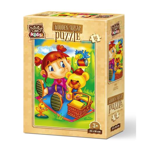 Puzzle de Madera Art Puzzle Pájaro Invitado de 16 Piezas