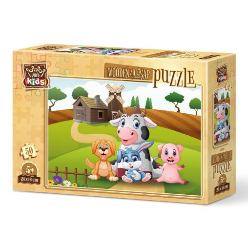 Puzzle de Madera Art Puzzle Posando en la Granja de 50 Pzs