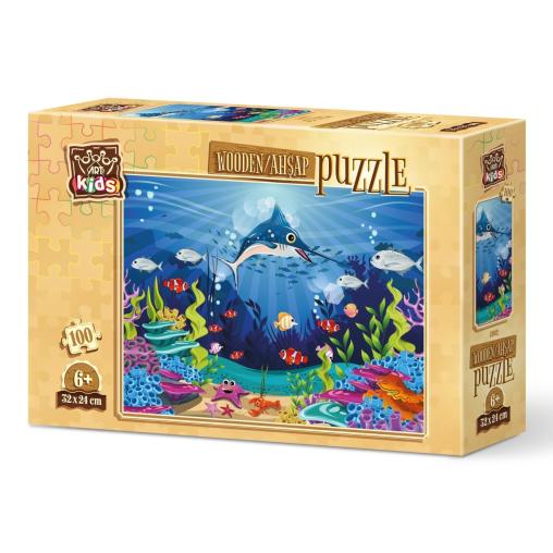 Puzzle de Madera Art Puzzle Tráfico Oceánico de 100 Piezas