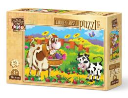 Puzzle de Madera Art Puzzle Vaca Romántica de 25 Pzs