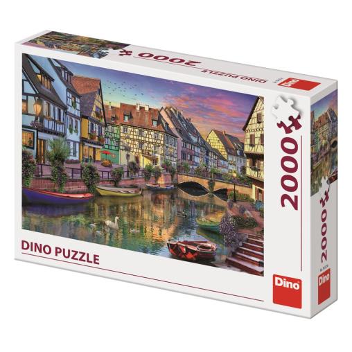 Puzzle Dino Amanecer Romántico de 2000 Piezas