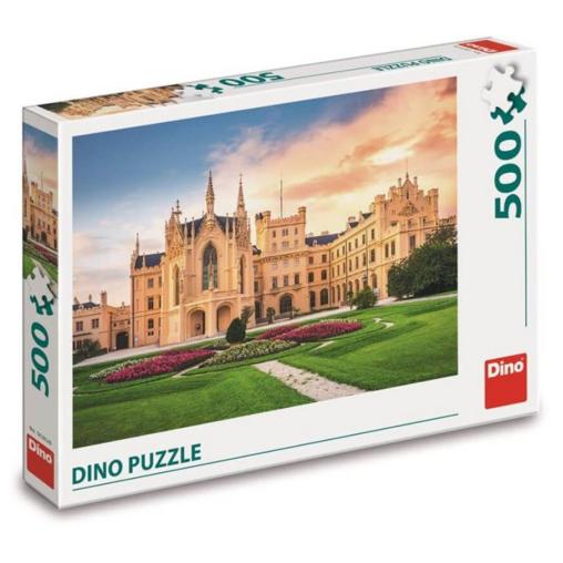 Puzzle Dino Castillo Lednice, Chequia de 500 Piezas