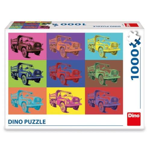 Puzzle Dino Camión Trata Pop Art de 1000 Piezas