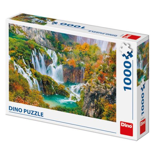 Puzzle Dino Lago de Fantasía de 1000 Piezas