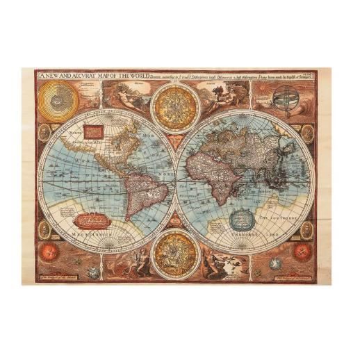 Puzzle Dino Mapa del Mundo Antiguo de 500 Piezas