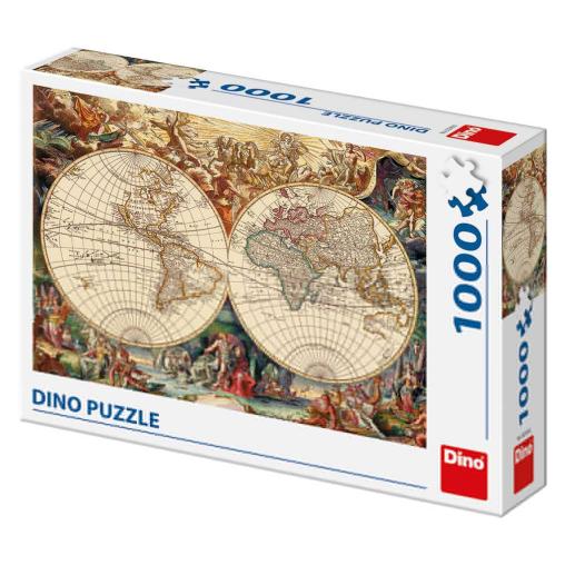 Puzzle Dino Mapa Histórico de 1000 Piezas