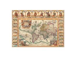 Puzzle Dino Mapa Mundi Antiguo de 2000 Piezas