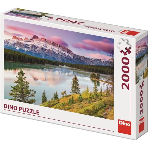 Puzzle Dino Montañas Rocosas de 2000 Piezas