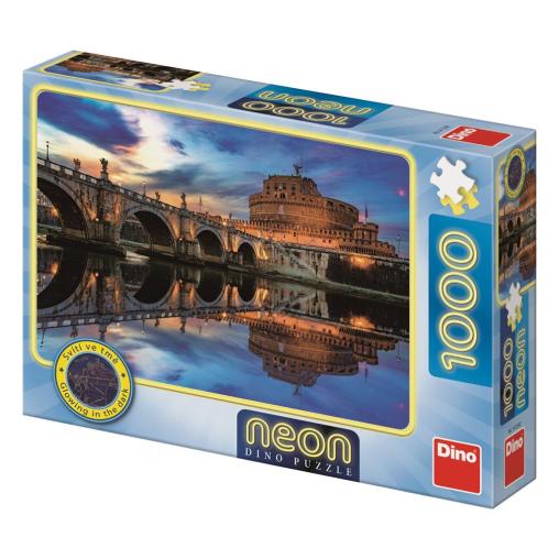 Puzzle Dino Neón Castel Sant'Angelo de 1000 Piezas