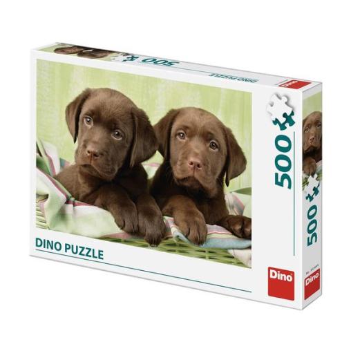 Puzzle Dino Perros Labradores de 500 Piezas