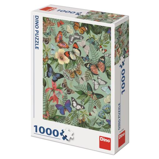 Puzzle Dino Prado de Mariposas de 1000 Piezas