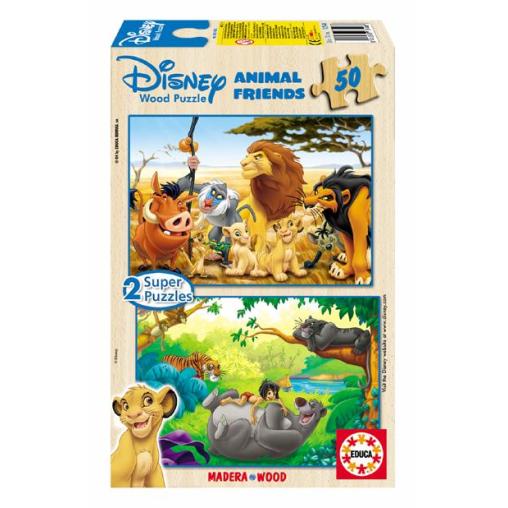 Puzzle Educa Animal Friends 2 x 50 pièces