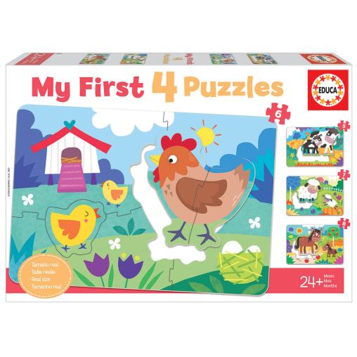 Puzzle Educa Mamás y Bebés Progresivo 5+6+7+8 Pzs