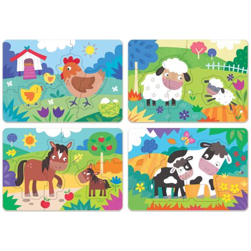 Puzzle Educa Mamás y Bebés Progresivo 5+6+7+8 Pzs