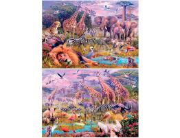 Puzzle Educa Animales Salvajes 2 x 100 Piezas