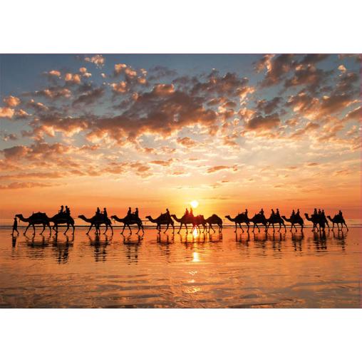 Puzzle Educa Atardecer Dorado en Cable Beach, Australia 1000 Pi