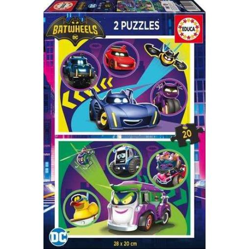 Puzzle Educa Batwheels de 2 x 20 Piezas