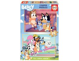 Puzzle Educa Bluey de 2 x 25 Piezas Madera