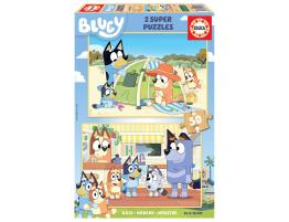 Puzzle Educa Bluey de 2 x 50 Pzs Madera