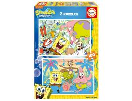 Puzzle Educa Bob Esponja 2 x 100 Piezas