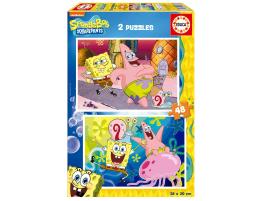 Puzzle Educa Bob Esponja de 2 x 48 Piezas