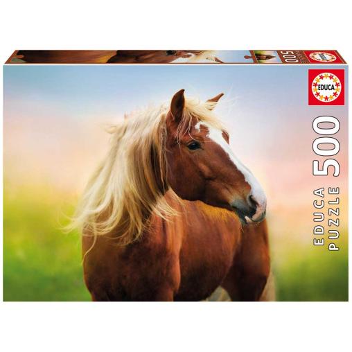 Puzzle Educa Caballo al Amanecer de 500 Piezas