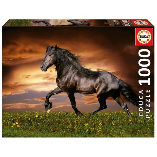 Puzzle Educa Caballo al Trote de 1000 Piezas