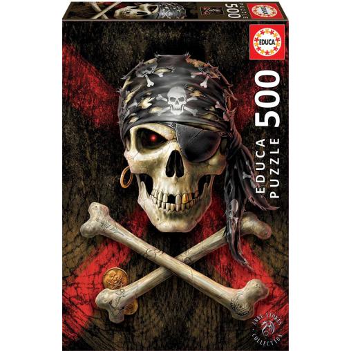 Puzzle Educa Calavera Pirata de 500 Piezas