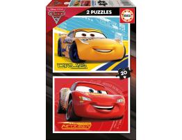 Puzzle Educa Cars 3 de 2 x 20 Piezas