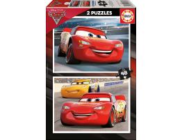 Puzzle Educa Cars 3 de 2 x 48 Piezas