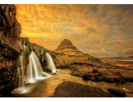 Puzzle Educa Cascada Kirkjufellsfoss, Islandia de 1000 Piezas