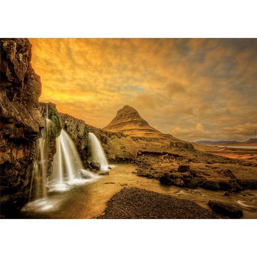 Puzzle Educa Cascada Kirkjufellsfoss, Islandia de 1000 Piezas