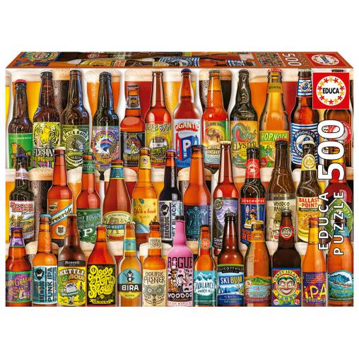 Puzzle Educa Cervezas Artesanales de 500 Piezas