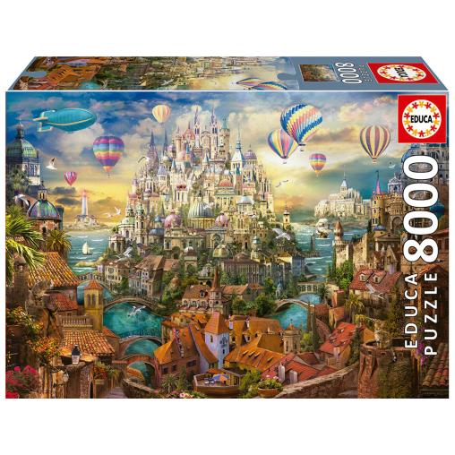 Puzzle Educa Ciudad de los Sueños de 8000 Piezas