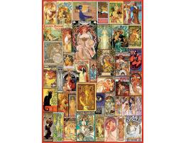 Puzzle Educa Collage Art Noveau de 1000 Piezas