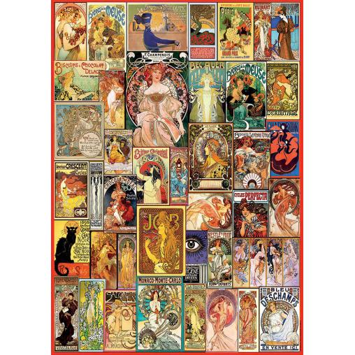 Puzzle Educa Collage Art Noveau de 1000 Piezas