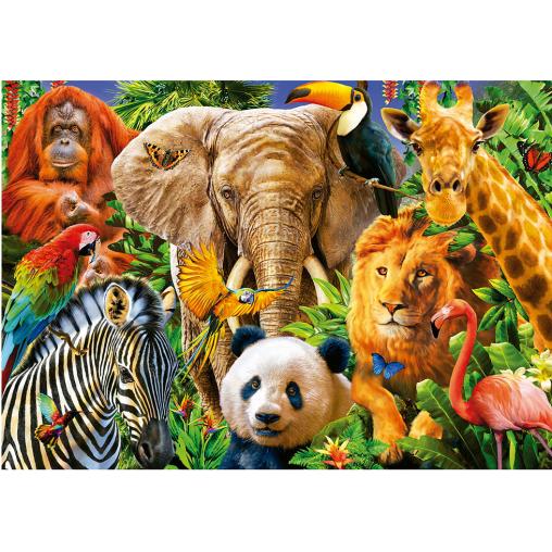 Puzzle Educa Collage de Animales Salvajes de 500 Piezas