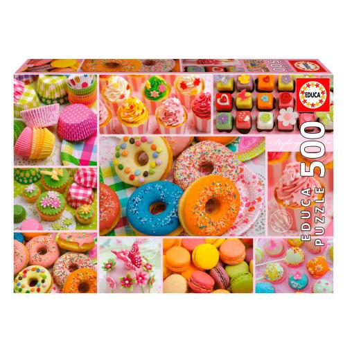 Puzzle Educa Collage de Dulces de 500 Piezas