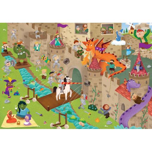 Puzzle Educa Detectives El Castillo de 50 Piezas