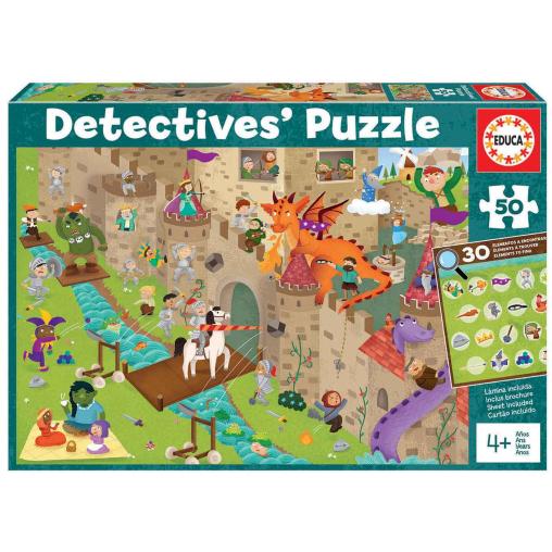 Puzzle Educa Detectives El Castillo de 50 Piezas