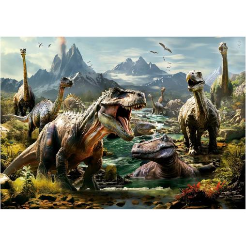 Puzzle Educa Dinosaurios Feroces de 1000 Piezas