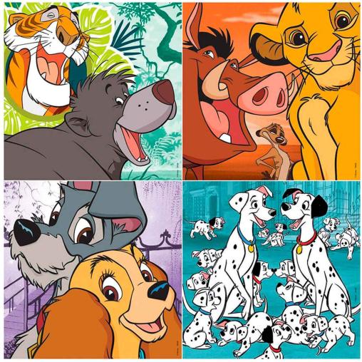 Puzzle Educa Disney Animals 2 Progresivo 12+16+20+25 Pzs