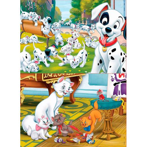 Puzzle Educa Disney Animals de 2 x 25 Piezas Madera